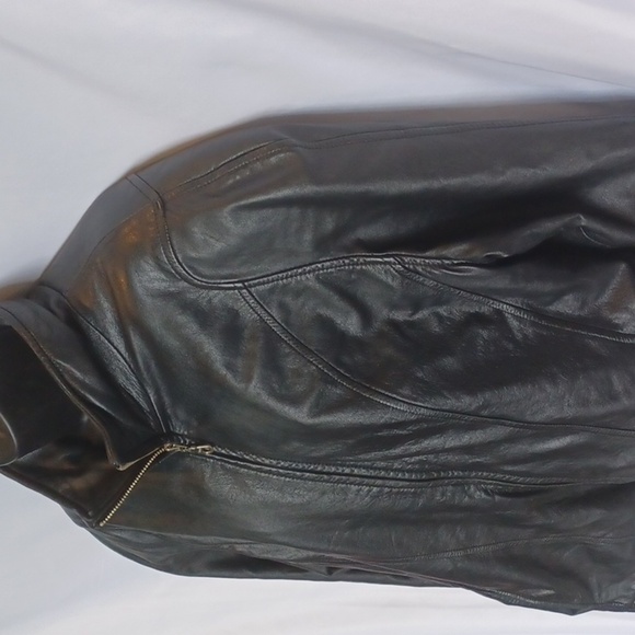 WILSONS LEATHER Zip Up Jacket XL, Y2K,  pit to pit is 25" - Picture 3 of 9